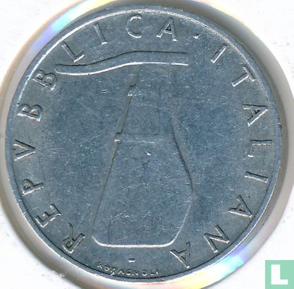 Italië 5 lire 1954 (type 2) - Afbeelding 2