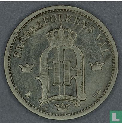 Schweden 25 Öre 1885 - Bild 2