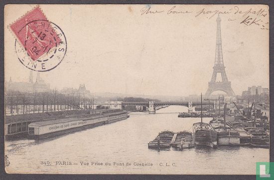 Paris, Vue Prise du Pont de Grenelle - Afbeelding 1
