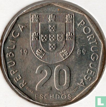 Portugal 20 escudos 1989 - Image 1