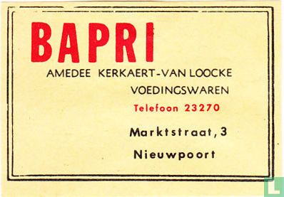 Bapri - Kerkaeert - Van Loocke