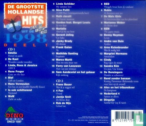 De grootste Hollandse hits uit de Rabo Top 40 1998 #1 - Afbeelding 2