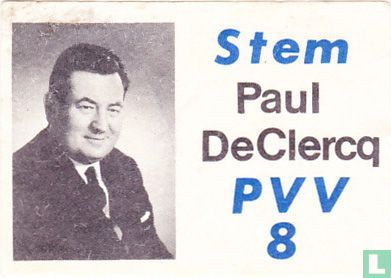 Stem Paul De Clercq PVV