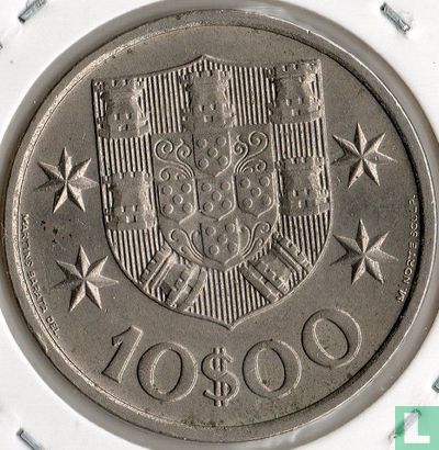Portugal 10 escudos 1973 - Image 2