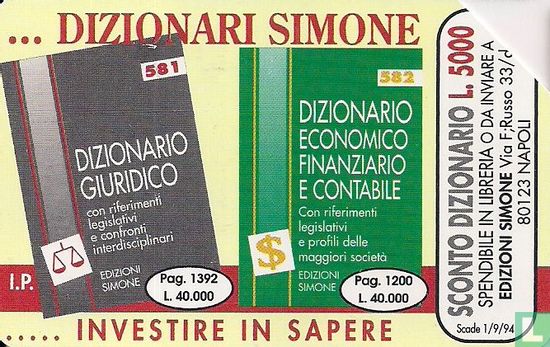 Ed. Simone - Dizionari - Afbeelding 1