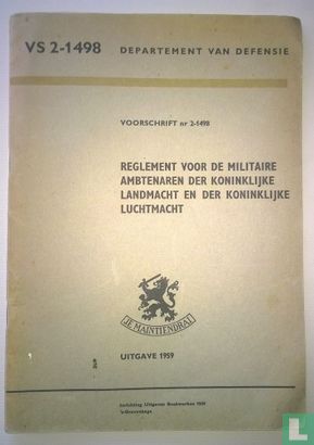VS 2-1498 Reglement voor de militaire ambtenaren der Koninklijke Landmacht en der Koninklijke Luchtmacht - Bild 1