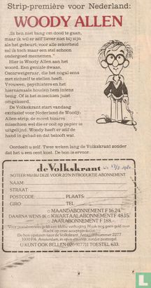 Strip-première voor Nederland: Woody Allen - Image 1