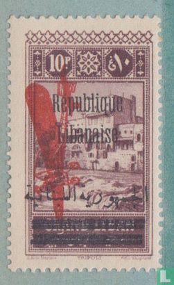 Stempel van 1927 Arabische overbelasting