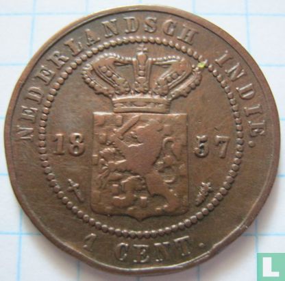 Dutch East Indies 1 cent 1857 - Image 1