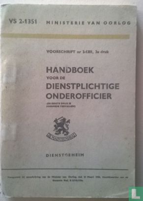 Handboek voor de dienstplichtige onderofficier - Afbeelding 1