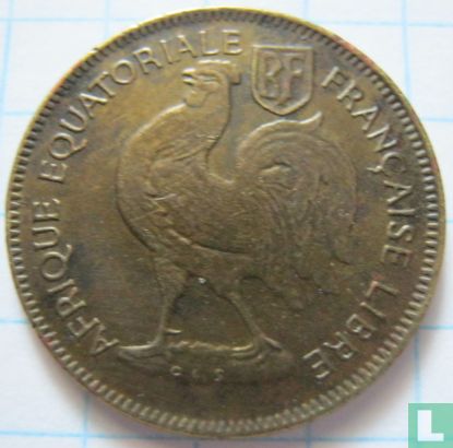 French Equatorial Africa 50 centimes 1942 - Image 2