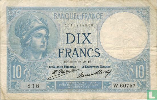 Frankreich 10 Franken-1931 - Bild 1