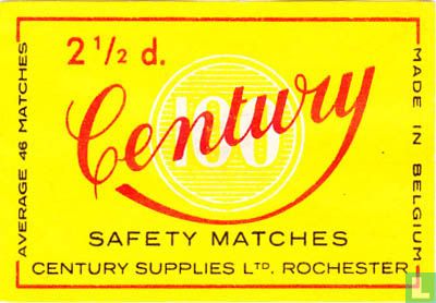 Century safety matches 2.5d.
