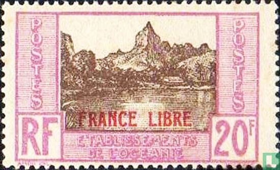 Landthema's, opdruk "France Libre"