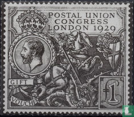 GB 1929 Postal Union Congress Londen Cadeaubon
