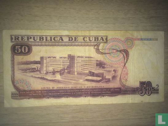 Cuba Pesos 50 1990 - Afbeelding 2