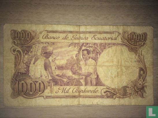 Äquatorialguinea 1000 Bipkwele 1979 - Bild 2