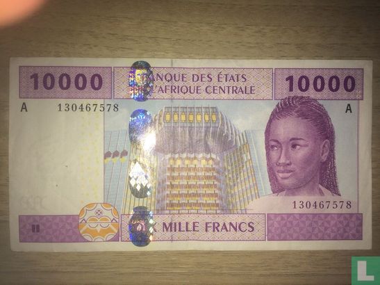 Central African States 10000 Francs 2002 - Image 1