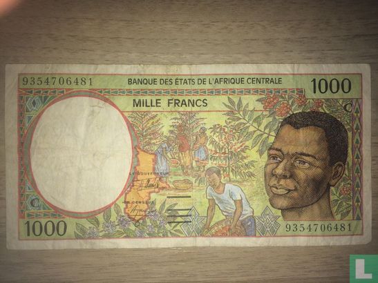 Centraal Afrikaanse Staten 1000 Francs (C-Congo) - Afbeelding 1