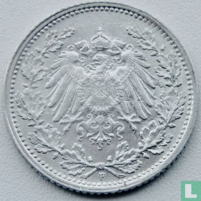 Duitse Rijk ½ mark 1916 (F) - Afbeelding 2
