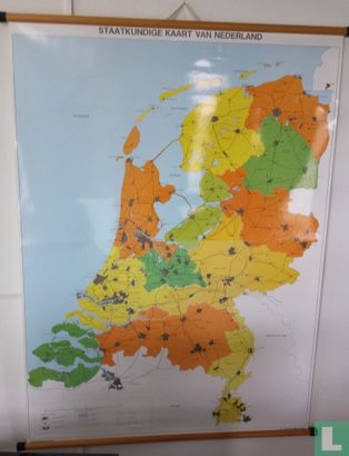 Staatkundige kaart van Nederland t.b.v. het onderwijs - Bild 1
