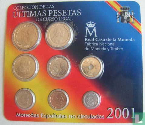 Spain combination set 2001 "Latest pesetas" - Image 1