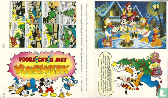 Donald Duck 4 kerstkaarten - Afbeelding 1