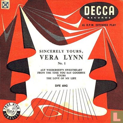 Sincerely Yours, Vera Lynn, No. 1 - Afbeelding 1