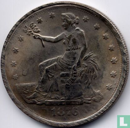 Replica USA 1 ("trade") dollar 1876 S  - Image 1