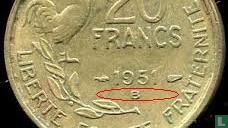 Frankrijk 20 francs 1951 (B) - Afbeelding 3