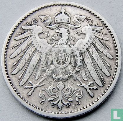 Duitse Rijk 1 mark 1899 (D) - Afbeelding 2