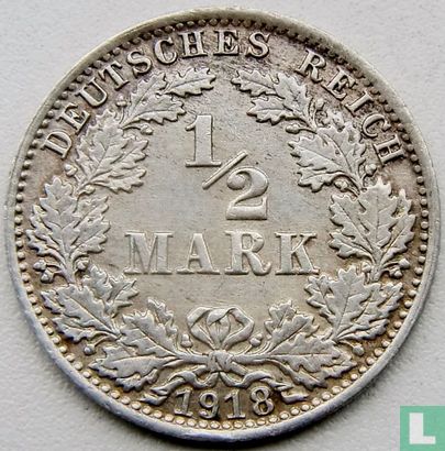 Deutsches Reich ½ Mark 1918 (A) - Bild 1