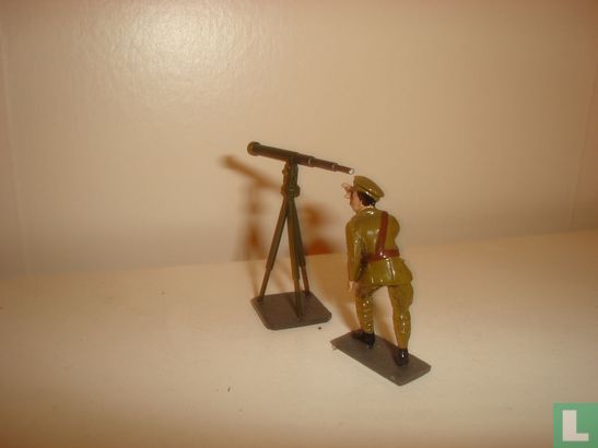 Officer with telescope on tripod - Image 2