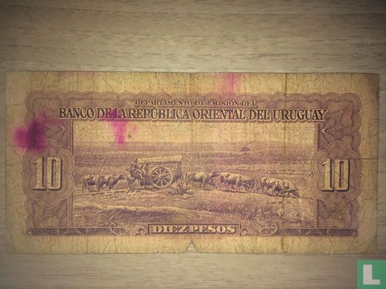 Uruguay 10 Pesos 1939 - Image 2