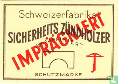Schweizerfabrik Sicherheits Zündhölzer