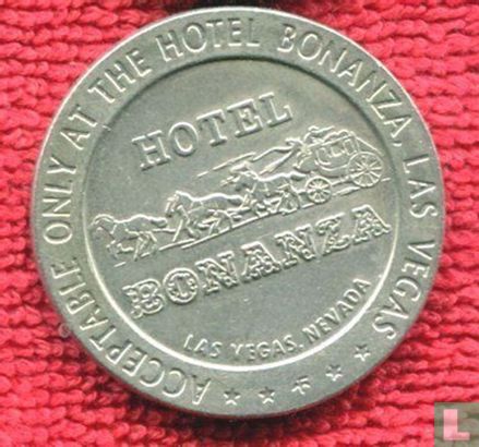 USA  1 dollar Bonanza Hotel gaming token (Las Vegas, NV)  1967 - Afbeelding 2
