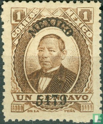 Benito Juárez (overprint "Mexico")