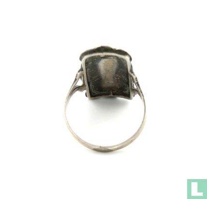 Zilveren Ring, Met Bolletjes Patroon - Image 3