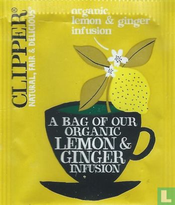organic lemon & ginger infusion - Image 1