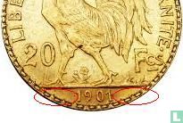 France 20 francs 1901 - Image 3