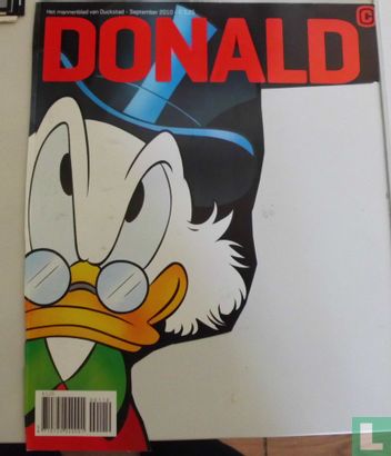 Oom Dagobert Duck op cover Donald september 2010
