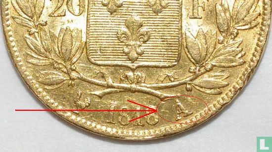France 20 francs 1818 (A) - Image 3