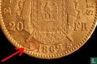 Frankrijk 20 francs 1862 (A) - Afbeelding 3