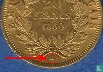 Frankrijk 20 francs 1860 (A) - Afbeelding 3