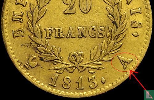 France 20 francs 1813 (A) - Image 3