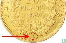 Frankrijk 20 francs 1859 (A) - Afbeelding 3