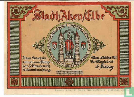 Aachen a/d Elbe, Stadt - 50 Pfennig (2) 1921 - Image 1