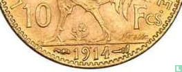 France 10 francs 1914 - Image 3