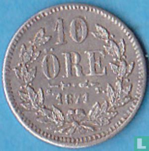 Suède 10 öre 1871 - Image 1
