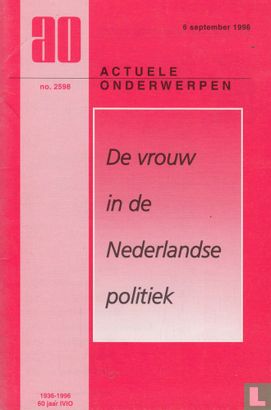 De vrouw in de Nederlandse politiek - Afbeelding 1